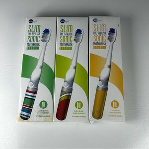 Violight Stylish Slim Sonic Deluxe Electric Travel Toothbrush New Lot Of 3 Color
